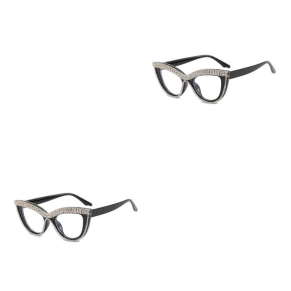 Gafas de Mujer Minnieouse Montura de PC Lentes de Resina Blanco 2Conjunto
