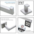 thumbnail image 2 of 5-Piece Bathroom Hardware Set Brushed Nickel Towel Bar Set Bath Towel Holder Sets Hand Towel Holder 2 Towel Hooks, SUS 304 Stainless Steel, Q7BR-P5, 2 of 2