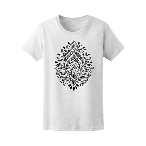 Lotus Flower Ethnic Patterns Tee Women's -Image by Shutterstock