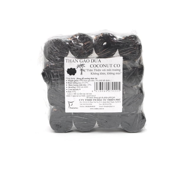 Coconut Co Vietnamese Natural Charcoal Coconut Shell Briquettes Coal BBQ