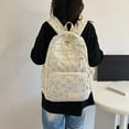 thumbnail image 3 of Bow Backpack 3Pcs Set Coquette Nylon Backpack Cute College Laptop Rucksack for Women Fashion Travel Daypack, 3 of 6
