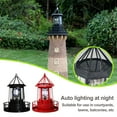 thumbnail image 2 of Solar Powered LED Rotating Lighthouse Night Light Outdoor Garden Home D3L6, 2 of 4