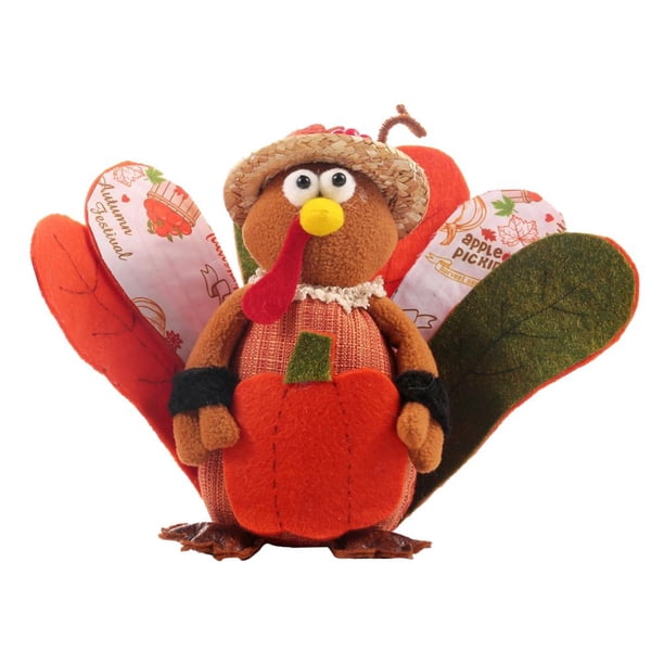 Muñeca De Pavo De Otoño De Muñeca Enana De Acción De Gracias Decoración De Acción De Gracias De Cosecha Yuarrent HA041437-01