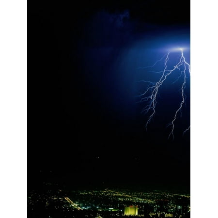 Manufactured Homes For Sale In San Fernando Ca Lightning Storms Over the San Fernando Valley, Los Angeles, California, USA Print Wall Art By Jan Stromme ()