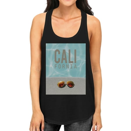 - California Pool Sunglass Womens Lightweight Summer Cotton Tank Top