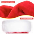 thumbnail image 2 of Gorro de Papá Noel, gorro de Papá Noel, gorro de día de Navidad para adultos, gorro de Navidad clásico de terciopelo Unisex, suministros para fiestas navideñas de Año Nuevo Zhivalor WRJM-372-1, 2 of 3