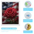 thumbnail image 3 of Diamond Art Kits for Adults, Red Rose Stars Stripes Background 5D Diamond Painting Kits for Adults Beginners, DIY Full Drill Diamond Painting, Gem Art and Crafts 12x16, 3 of 7
