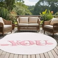 thumbnail image 5 of Love You Washable Area Rug&nbsp;6 ft Valentine's Day Romantic Pink Quote Pink Background Soft Round&nbsp;Rugs for Living Room, Non Slip Carpet for Bedroom&nbsp;Entryway Dining Room, 5 of 9