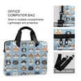 thumbnail image 4 of FORMRS 16" Laptop Bag Carrying Sleeve Case with Handle Travel Shoulder Briefcase, Vibrant Cute Cat, 4 of 8