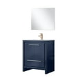 thumbnail image 2 of Lafarre 30 in W Navy Blue Vanity, Cultured Marble Top, Rose Gold Faucet Set & 28" Mirror, 2 of 6