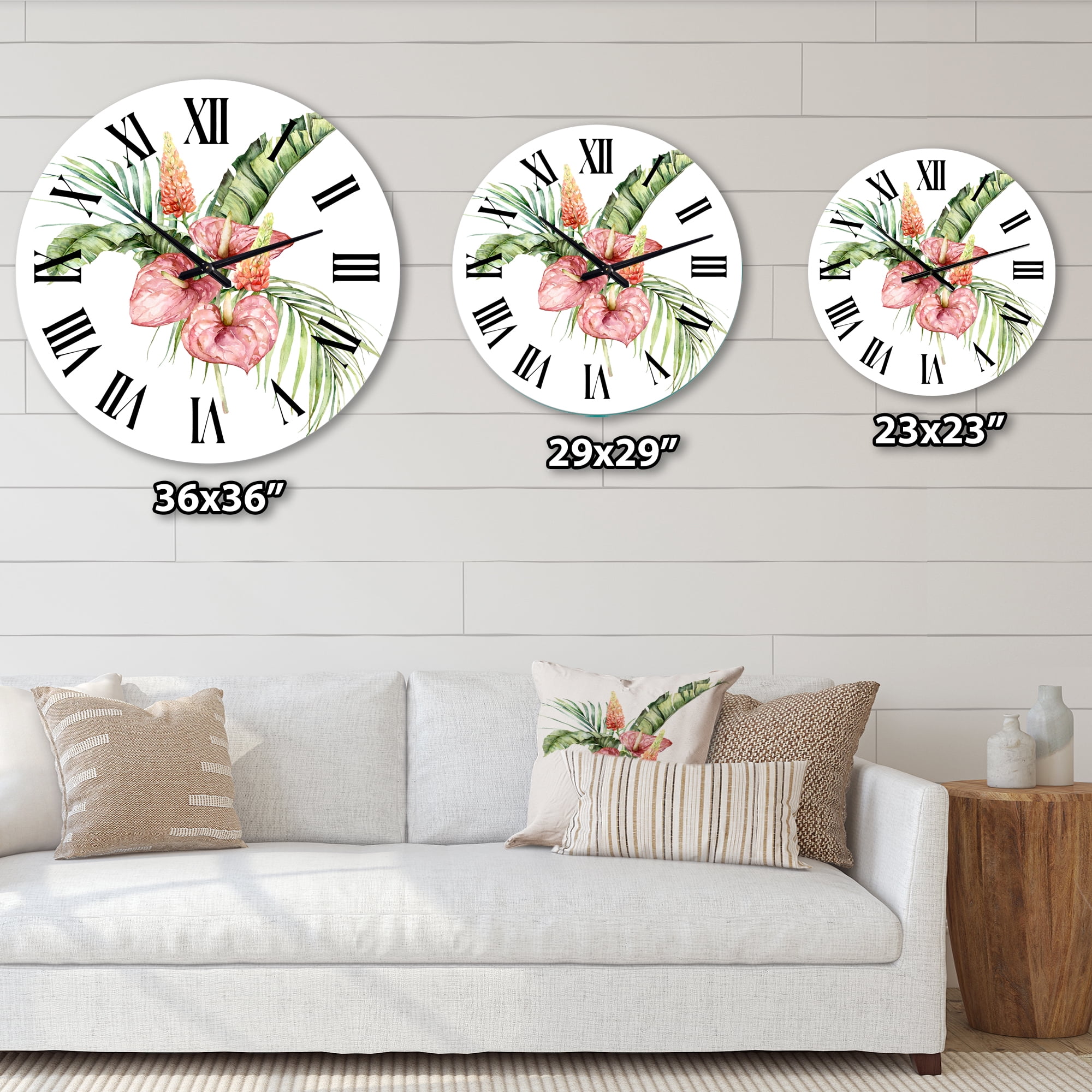 Designart 1 in Quartz Traditional Wall Clock