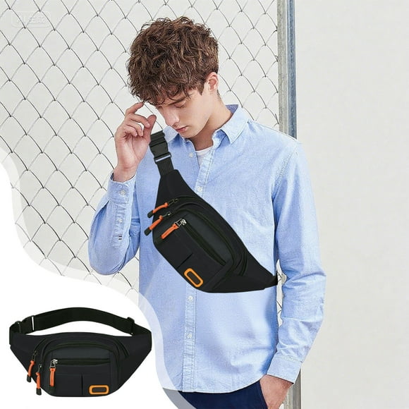 Riñonera para hombre, ideal para el pecho, para viajes, deportes al aire libre y almacenamiento.