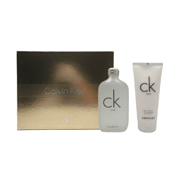 CK One by Calvin Klein for Unisex 2-PC Set: 6.8 oz Eau de Toilette Spray 6.8 oz Body Lotion