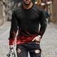 thumbnail image 1 of Blusas y camisas de manga larga con cuello redondo para hombre, blusas casuales de cuello redondo y manga larga, camisetas estampadas, blusas para hombre, 1 of 5