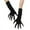 Black, variant on AWZXDE Halloween Long Dress Up Gloves with Long Nails for and Festivals Funny Black Accessories for Various Occasions Black,One Size