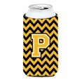 thumbnail image 1 of Letra P Chevron Negro y Dorado Tall Boy Bebida Aislante Hugger CJ1053-PTBC Caroline's Treasures CJ1053-PTBC, 1 of 1