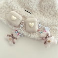thumbnail image 2 of For AirPods Pro 2 Gen/1/2/Pro/3rd Gen 2021 Shockproof White heart case+plush bear pendant Case Cover, 2 of 5