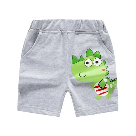 

Kids Swimsuits Boys Girls Jogger Shorts Summer Cotton Casual Cartoon Dinosaur Embroider Short Active Sweatpants With Pockets Baby Boy Swimsuit Size 100 Grey