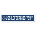thumbnail image 1 of USS LOFBERG DD 759 Rue Signent Nous Marine Navire Vétéran Marin Cadeau, 1 of 1