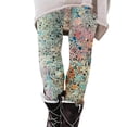 thumbnail image 2 of ClodeEU Women's Sparkly Printed Leggings,High Waisted Shiny Leggings Pant,Trendy Legging Multicolor 05,Womens Plus M, 2 of 5