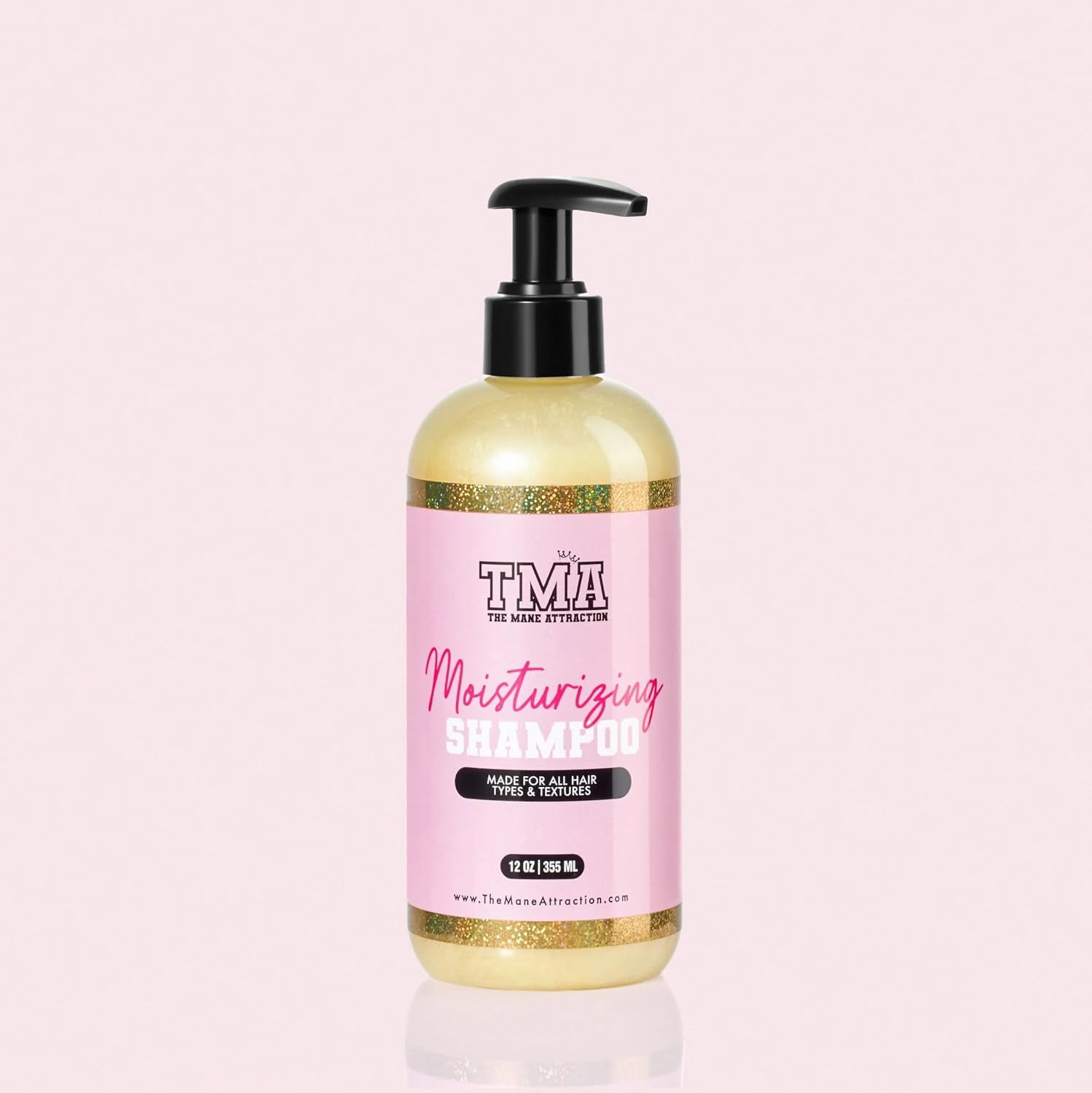 The Mane Attraction Moisturizing Adult Shampoo Plus Conditioner with Lemongrass, Natural Scent, 12 Fl Oz