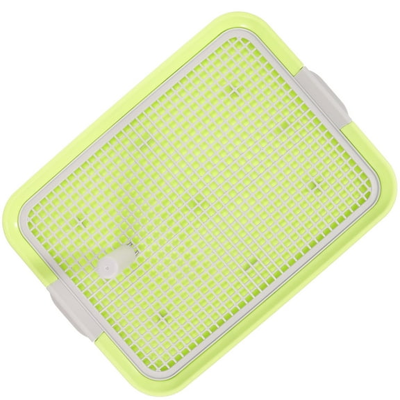 PBPBOX Dog Toilet Potty Tray Indoor Dog Litter Tray Light Green Detachable Grid 1Set