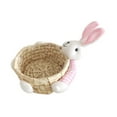thumbnail image 3 of Cesta de Pascua con forma de conejo, cesta de regalo para dulces, contenedor para refrigerios, bonita cesta para huevos de Pascua. Medio, 3 of 9