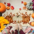 thumbnail image 6 of Fall Maple Leaves Pumpkin Door Mat 17x29 Inch Thanksgiving Doormat Decorative Outdoor Autumn Flower Decoration Indoor Outdoor Entrance Floor mat, Non slip Welcome Party Decor, 6 of 6