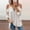 White, variant on ZKCCNUK Women Casual Lace Half Sleeve Neck Zipper Hollow Out T-Shirt Blouse Tops Summer Plus Size Tops 2025 on