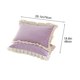 thumbnail image 3 of Funda de almohada de terciopelo de cristal, funda de almohada de invierno, funda de almohada de encaje de color sólido, funda de almohada, funda de almohada, 3 of 9