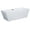 White, variant on ALFI brand AB8834 59 inch Black & White Rectangular Acrylic Free Standing Soaking Bathtub