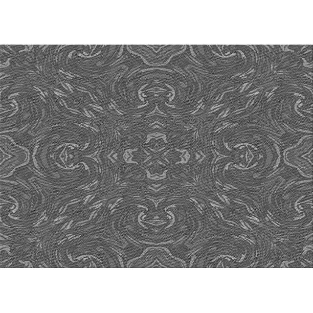 Ahgly Company Tapis Rectangulaire Lavable en Machine Intérieur Transitionnel Gris, 7 Pieds x 9 Pieds