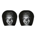thumbnail image 3 of 2 Pack Funny Scary Headrest Covers for Cars, Stretch Spandex Front Seat Covers, Breathable Washable Spooky Halloween Interior Accessories for Sedan SUV Truck, 3 of 9