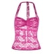 thumbnail image 2 of Top transparente con encaje para mujer, blusa sexy y casual de manga corta., 2 of 8