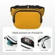 thumbnail image 5 of Fotbe Goldenrod Cangurera Cuadrada con Estampado de Doble Capa, Bolsa de Cintura Ajustable Mini para Hombres y Mujeres, 5 of 9