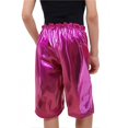 thumbnail image 3 of RXIRUCGD 2025 Summer Clothes for Kids Solid Color Loose Glossy Straight Leg Shorts For Boys And Girls Five Part Shorts For Performance Mid Length Shorts, 3 of 4