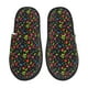 thumbnail image 1 of Balery Berries Pantuflas de Casa de Felpa Silenciosas con Diseño Estampado, Zapatillas Cómodas Antideslizantes de Algodón para Interior-Large, 1 of 8