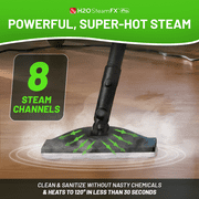 H2O STEAMFX PRO 2-in-1 Handheld and Floor Steam Cleaner Multi Surface