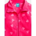 thumbnail image 2 of Wonder Nation Girls Microfleece Full Zip Jacket, Sizes 4-18 & Plus, 2 of 3