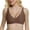 #_001Brown, variant on Womens Deep V Bras Wireless Seamless No Underwire Push Up Bras Full Coverage Support Plunge Bralettes Comfortable Everyday Tshirt Bras Gray 2XL