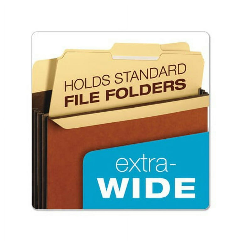 Extra-Wide Heavy-Duty File Pockets, 5.25 Extra-Wide Heavy-Duty File Pockets, 5.25