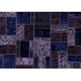 thumbnail image 1 of Ahgly Company Indoor Rectangle Patchwork Blue Transitional Area Rugs, 2' x 3', 1 of 4