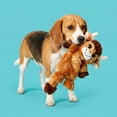 thumbnail image 2 of Vibrant Life Brown Longhorn Plush Dog Toy with Crinkle and Squeaker, Chew Level 2, 2 of 10