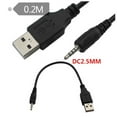 thumbnail image 6 of Blarkrus Black 0.2m Mp3/Mp4 Download/Charging/Audio Conversion Data Cable Bluetooth Headset Charging Cable Usb To 2.5mm Male, 6 of 8