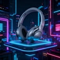 thumbnail image 6 of Hybrid Active Noise Cancelling Headphones, 70H Playtime,Bluetooth Wireless Over Ear Foldable Headphones with HiFi Audio, Home Travel Office, 6 of 6