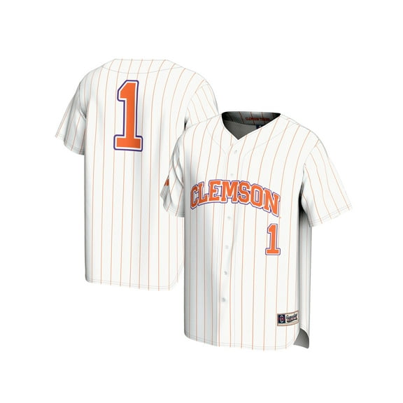 Unisex GameDay Greats  White #1 Clemson Tigers Lightweight Baseball Fashion Jersey