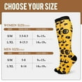 thumbnail image 6 of 4 Pairs Halloween Compression Socks for Women & Men Circulation 15-20 mmHg - Better Blood Flow, Swelling , Best Support for Medical, Running, Nursing, 6 of 6