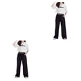 thumbnail image 2 of Minnieouse Fiesta Banquete Niñas Camiseta de algodón de manga corta Conjunto de pantalones de pierna ancha Niños Tops Pantalones Kit Ropa Type5 NO5, 2 of 6
