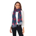 thumbnail image 2 of FORMRS Womens Scarf Winter Soft Long Big Warm Shawls Wrap Tassel Scarves, Blue Lobster Pattern, 2 of 9