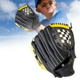 thumbnail image 2 of LLDYYDS Guantes de softbol de 11.5 pulgadas para adultos, niños y niñas, gruesos, para béisbol, para interior, para mano izquierda, cómodos, con soporte para muñeca, color rosa, 2 of 5